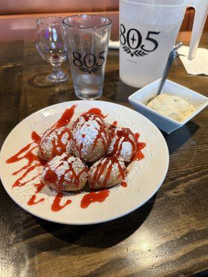 Cheese cake bites with added ice cream 7-18-23