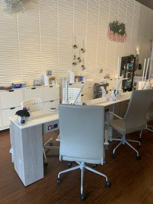 Nail technician stations