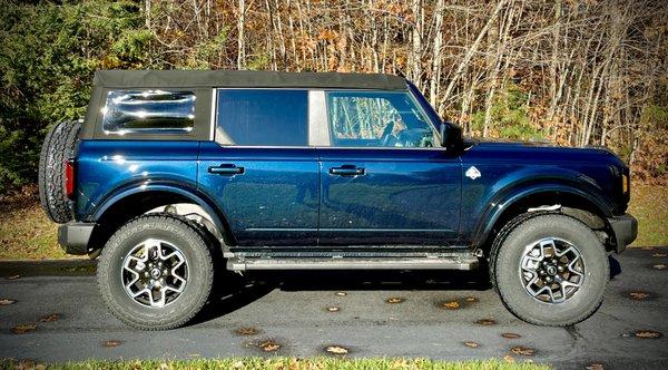 2021 Bronco with 2" lift and 34" tires