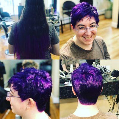 Change is good purple hair