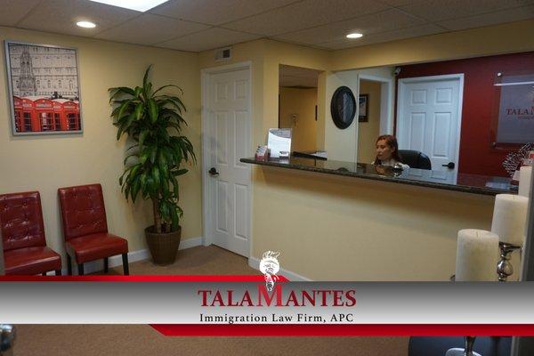 Talamantes Immigration Law Firm, APC reception area