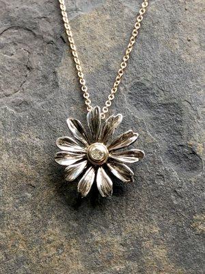 Daisy Girl Diamond Pendant