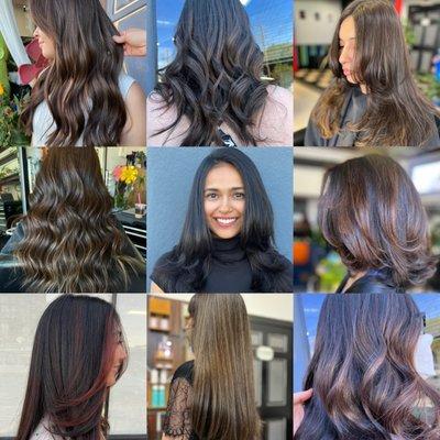 Brunnette Balayage, Honey Balayage, Brown Balayage, Asian Hair