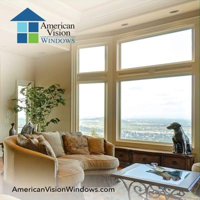 Save on your power bill and stay cool with American Vision Windows' gorgeous bay windows!