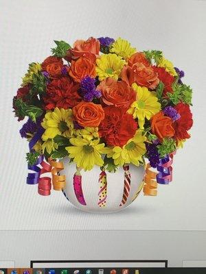 What the flowers should have looked similar to