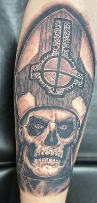 My portrait of Papa Emeritus II by Chris Peca, my prized possession