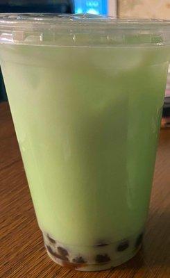 Honeydew BoBa drink