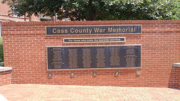 Cass County Veterans’ Memorial Wall, Plattsmouth NE