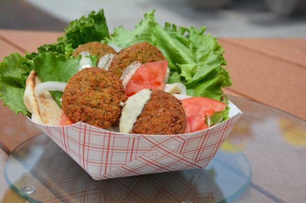 Falafels from World Grill & Beer Garden at the Santa Cruz Beach Boardwalk