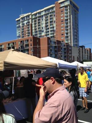 Right near the icon and Terrazzo buildings in the Gulch