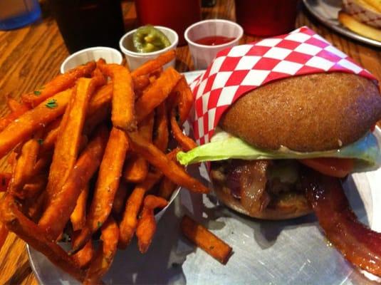 Southwest Turkey Burger & Sweet Potato Fries