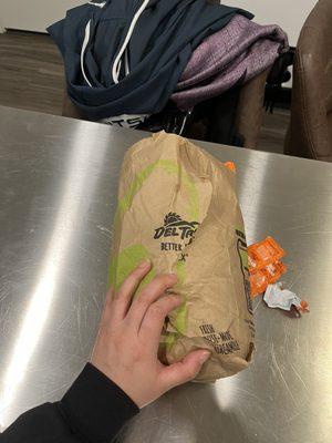 Burrito smashed small bag????!