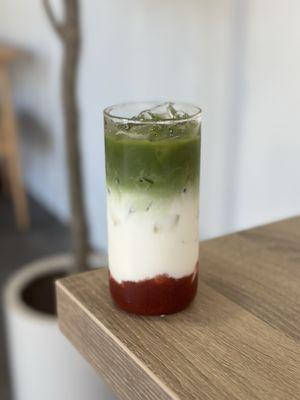 Iced Strawberry Matcha