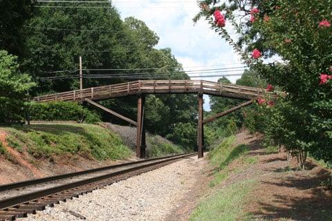 Train Bridge in Historic Downtown Waxhaw