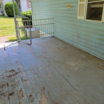 totally cleaned deck. Thank you JDog and crew