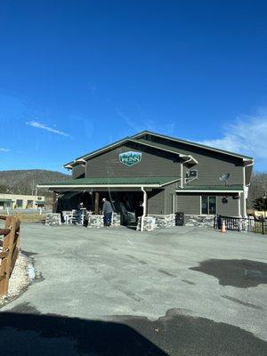 Front entrance and parking lot