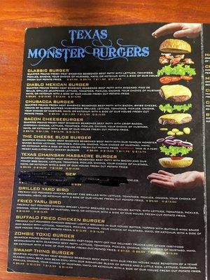 Amusing menu items...