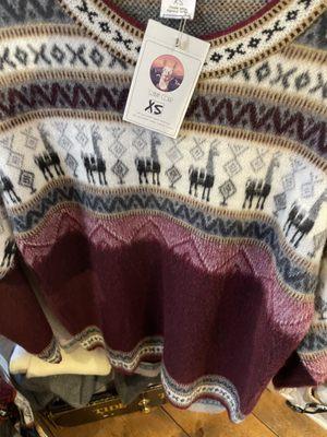 Alpaca sweaters from Ecuador-fair traded