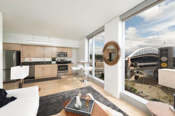 High End Finishes at The Wave at Stadium Place, Seattle WA