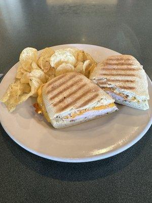 Smoked turkey panini