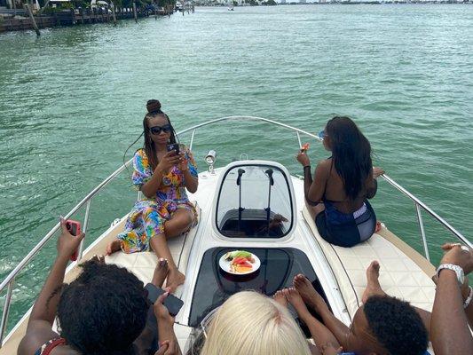 Boatride off the shores of Aventura Florida.