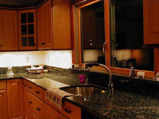 This is another picture of a kitchen which was custom built by Paul's Carpentry Workshop