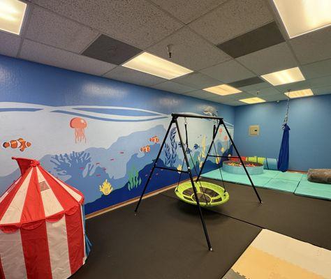 The ocean room (sensory motor experience room)