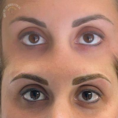 Brow correction! If you've had your brows done before but weren't satisfied with the results, we can also help you!