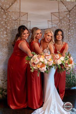 Happy Bride and Bridesmaids