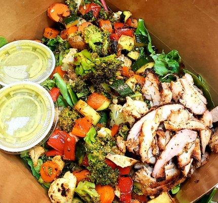 Grill Veggie Salad w' Chicken