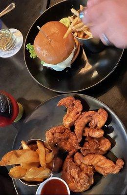 Chicken Tenders & burger