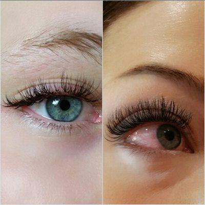 Russian 3D Volume Lashes available. Get 100 on one single session and up to 400 Lashes per eye with this technique