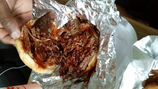 Brisket sandwich