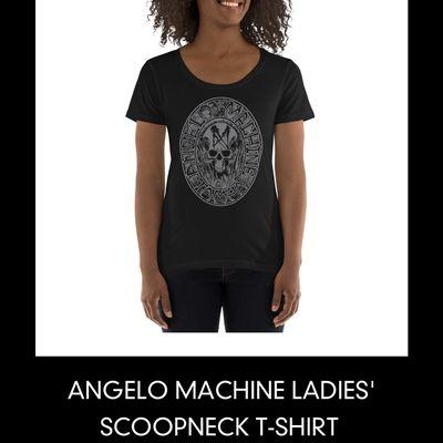 Angelo Machine family logo women's t-shirt