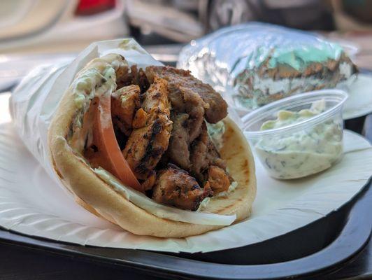 Beef and lamb gyro