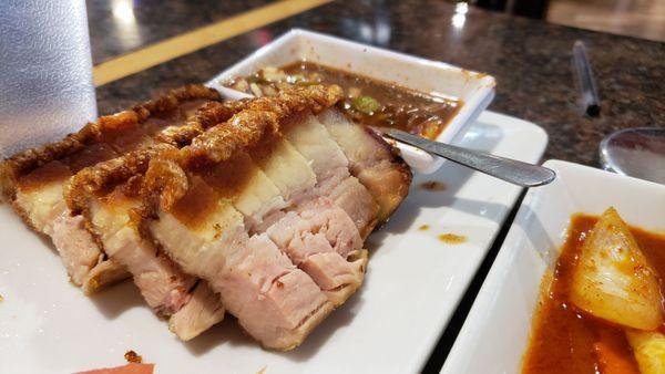 CRISPY pork belly