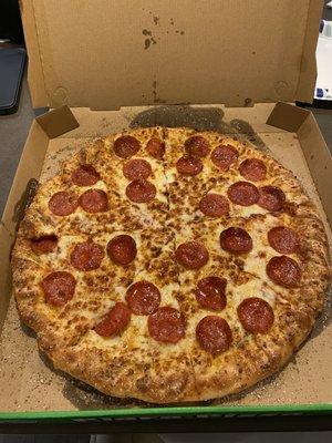 Large pepperoni Stuffed Crust Pizza