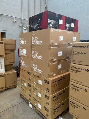 A big stack of Pioneer DJ gear!