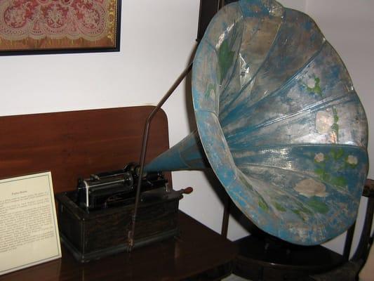 An old Edison wax record phonograph