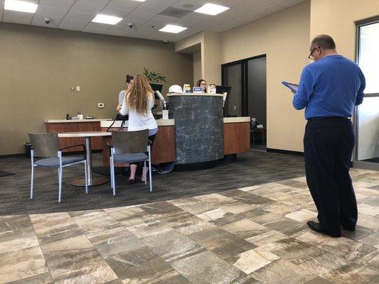 Friday, May 31, 2019: new greeter type service at this credit union.