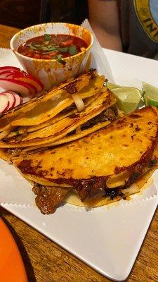 Birria Tacos (3) with Consom