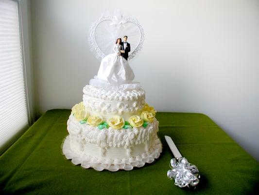 Our Wedding Cake- Baked at Reinhold's in January of 2003