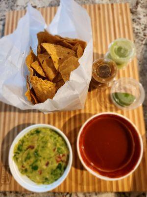 Guacamole, and chips & salsa