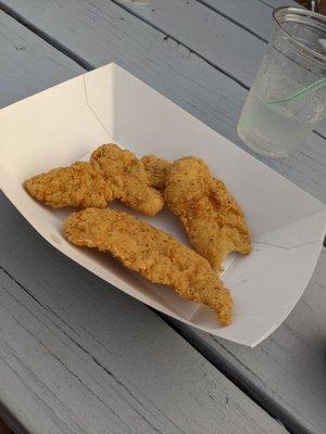 A full order of chicken fingers