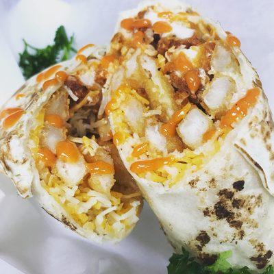 Buffalo Chicken Loaded Burrito