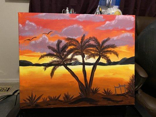 Sunset palms!