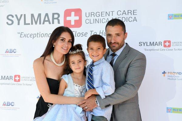 Dr. Garabedyan with his wife Dr. Sirounian and their 2 children.