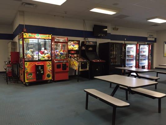 Games and vending machines