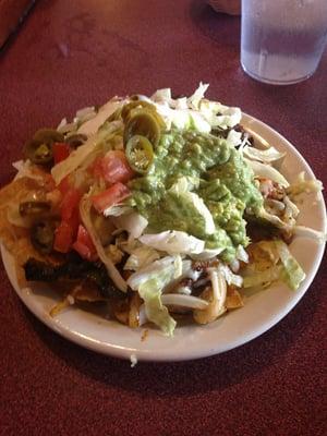 1/2 order of steak fajita nachos