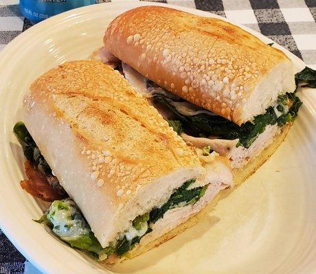 Roast Pork: Broccoli rabe and melted provolone